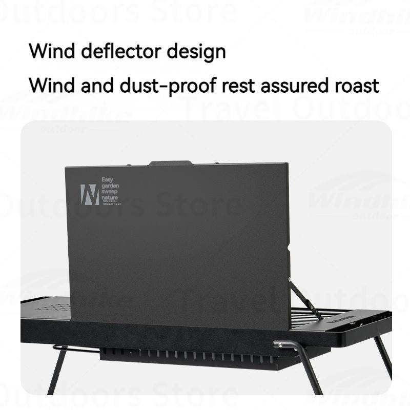 Naturehike Mini BBQ Table Outdoor Portable Lightweight Folding Tabletop Grill Multi-Function With 2 Speed Adjustable Fire Desktop Burner Table Heater
