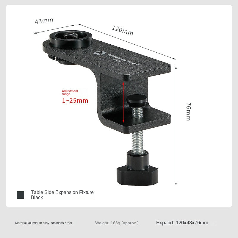 Campingmoon BKZ-18 Butane Gas Tank Mounting Bracket Screw Type Gas Cylinder Expansion Fixture Stove Desktop Tabletop Side Table Bracket Lamp Lantern