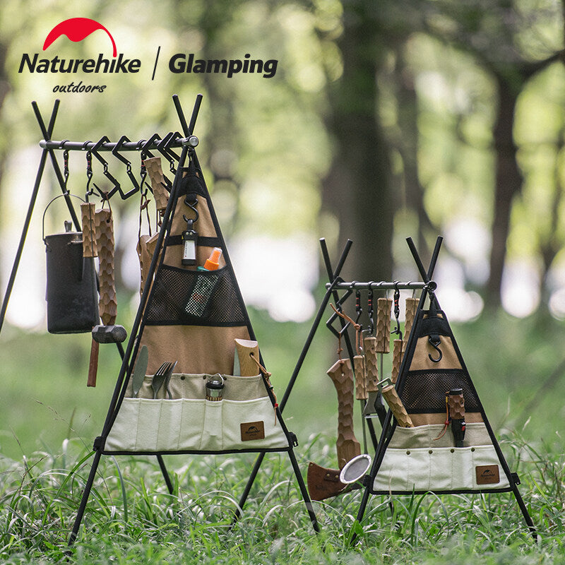 Naturehike Side Triangle Storage Canvas Bag for Triangular Hanging Rack Shelf Small Large Multi Pocket Tableware Utensil Shelves Add-on Accessories