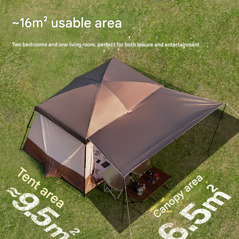 Vidalido AN SAAN Series M PRO Villa Tent Portable 4-6 Person Cabin Style Tent Large Space Three Dimensional Ventilation Outdoor Camping Waterproof