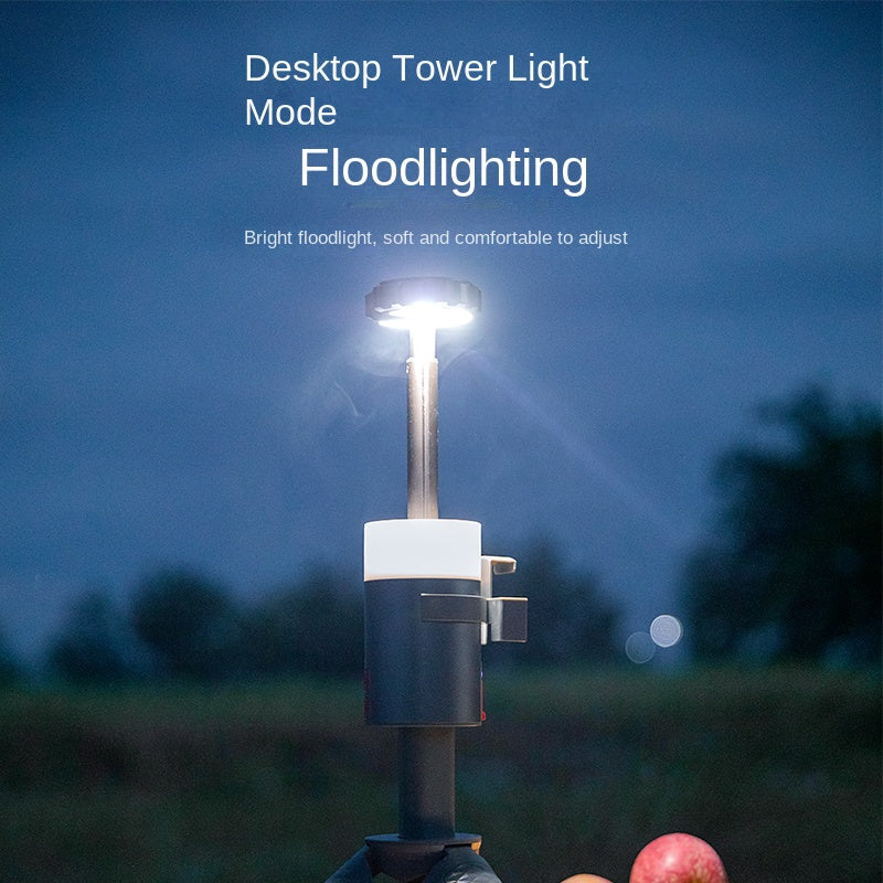 Mountainhiker OPTIMUS PRIME Tripod Lamp 5 Adjustable Light Modes Outdoor Telescopic Stand LED Floodlight With Remote Control Waterproof Atmosphere Lantern Outask