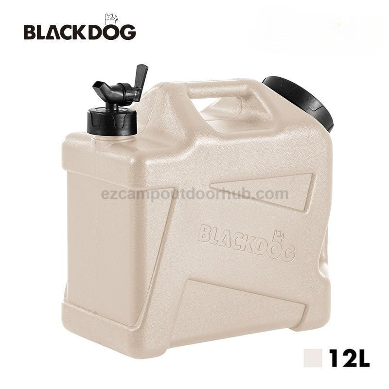 BLACKDOG 12L Plastic Water Container Portable Lightweight Food Grade Plastic Drinking Water Storage Bucket With Faucet Double Handle Design Outdoor Camping Handy Jug Tank