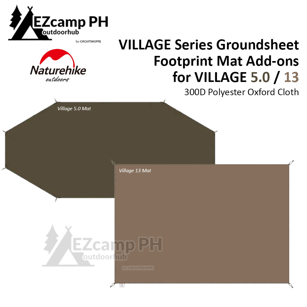 Naturehike Village 5.0 13 Tent Ground Cloth Sheet Camping Mat Add