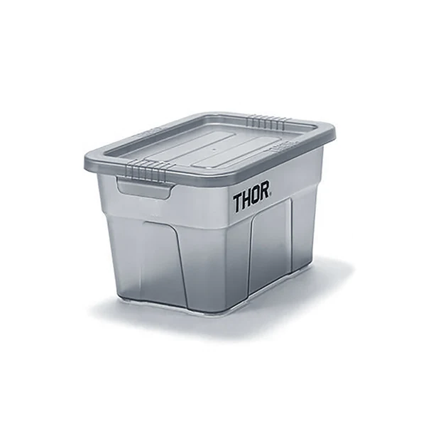 THOR Storage Smoked Series 1L MINI Stackable Food Grade Storage Box with Lid Cover Original Plastic Box Camping Hiking Travel Picnic Kitchen Storage Organizer NSF Certified