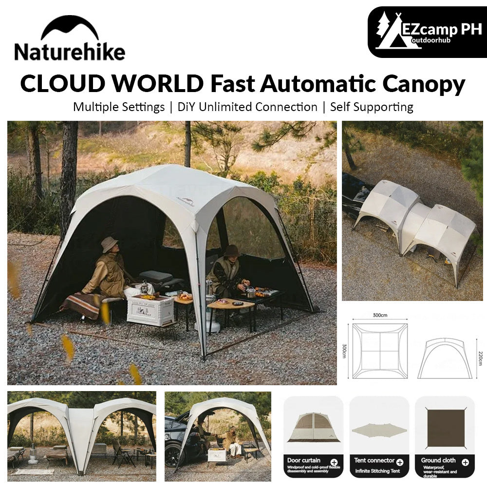 self assembly tent Naturehike CLOUD WORLD Series Modular Outdoor Camping Automatic Tent –  EZcamp Outdoorhub QC Branch