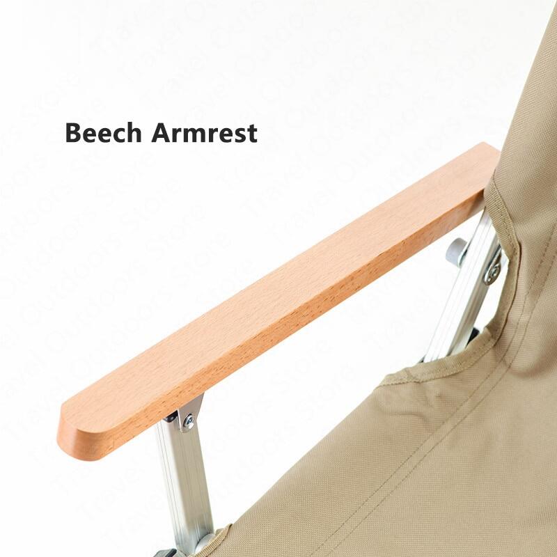 Naturehike Portable Folding Camping Chair With Wood Arm Rest up to 120kg Max Load with Storage Bag Camping Outdoor Director Shangye Seat Chair