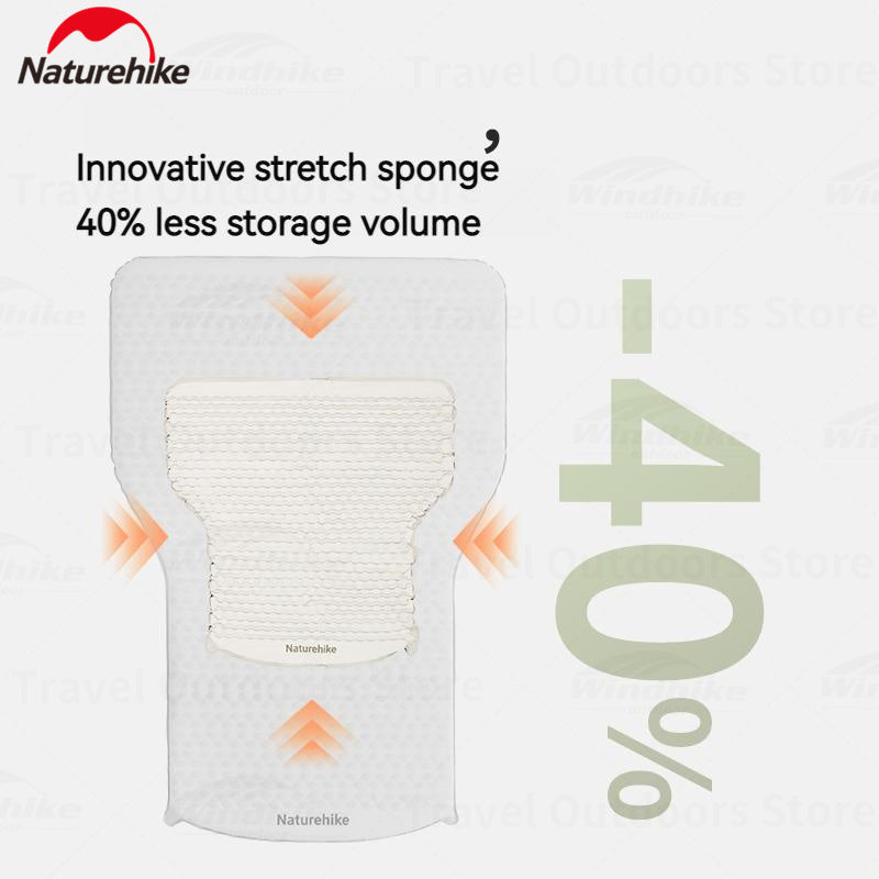 Naturehike FEATHER BONE Series Self-Inflating Car Camping Bed Automatic Inflatable Mattress Back Seat Car Sleeping Bed Single Travel Trunk Mat Sponge