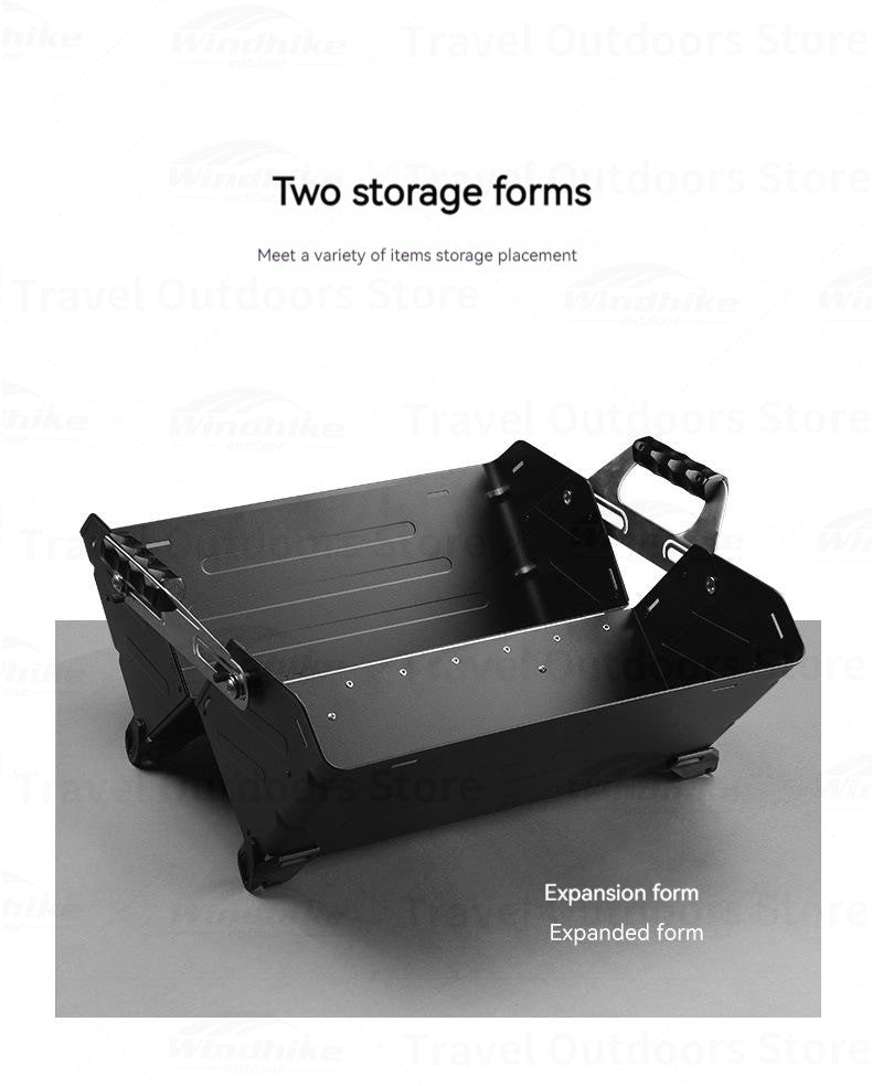 BLACKDOG Outdoor Folding Toolbox Portable 25L Foldable Storage Box Stackable Free Splicing Stacking Suitcase Outdoor Travel Camping Accessories