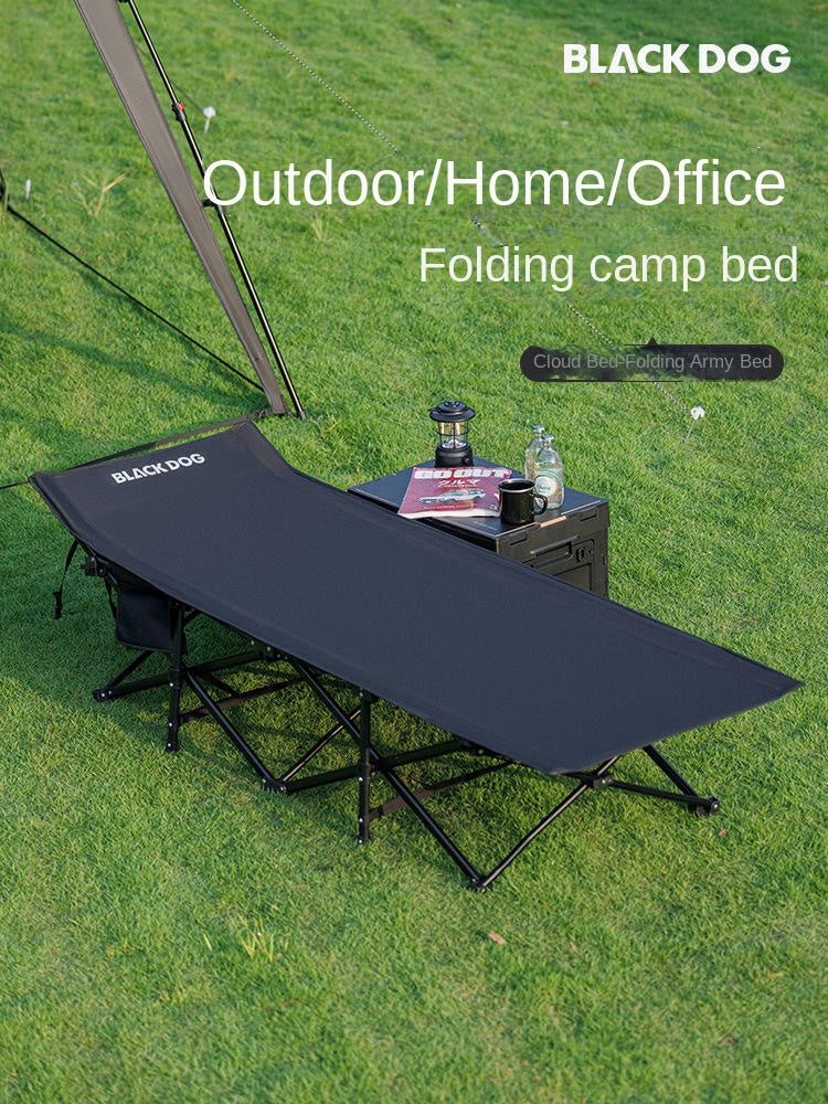 Blackdog DREAM BED Foldable Army Cot Portable Lightweight Folding 70cm Wide Bed Up to 220KG Max Load Comfortable Ventilation Outdoor Camping Home Use