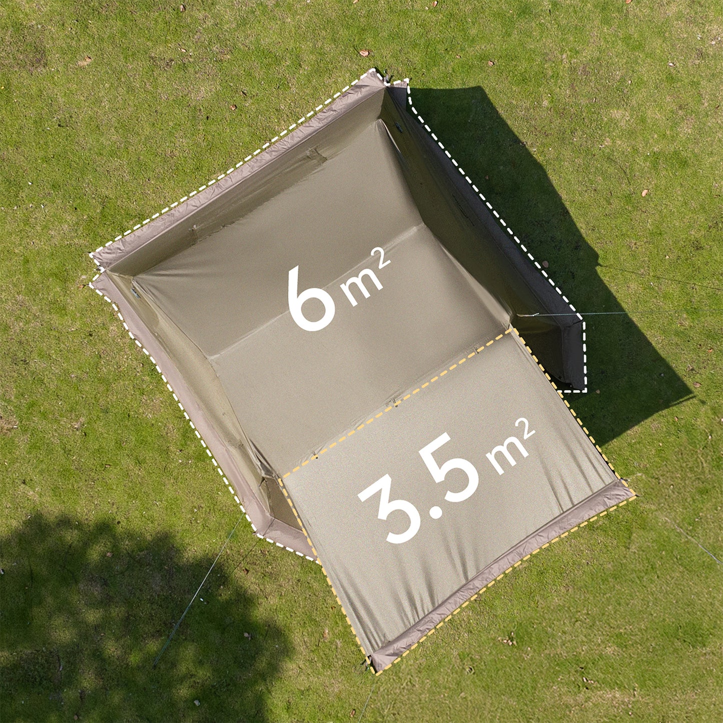 Naturehike VILLAGE 6.0 LITE Automatic Tent Fast Cabin Style Tent 4 Person One-Piece Setup Ridge 2.0 9m² Total Use Space 360° Ventilation VILLAGE 6