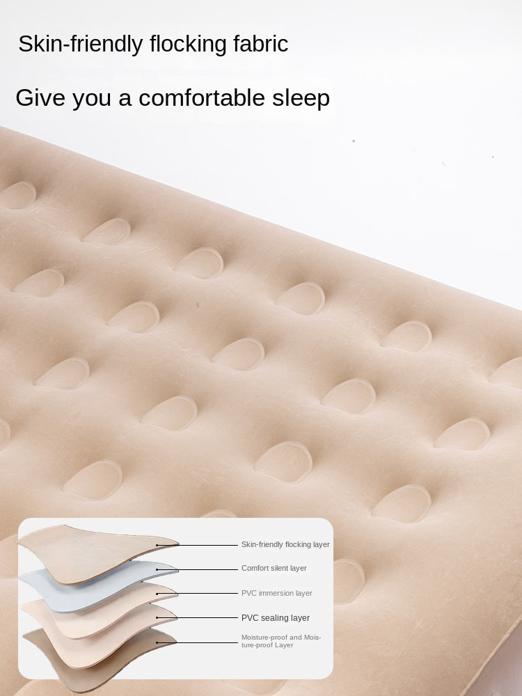 Blackdog CLOUD NEST Automatic Air Inflatable Bed Sleeping Pad 1-2 Persons Camping Home Use Single Queen Size Mattress Built-in Electric USB Charging Air Pump Lamp