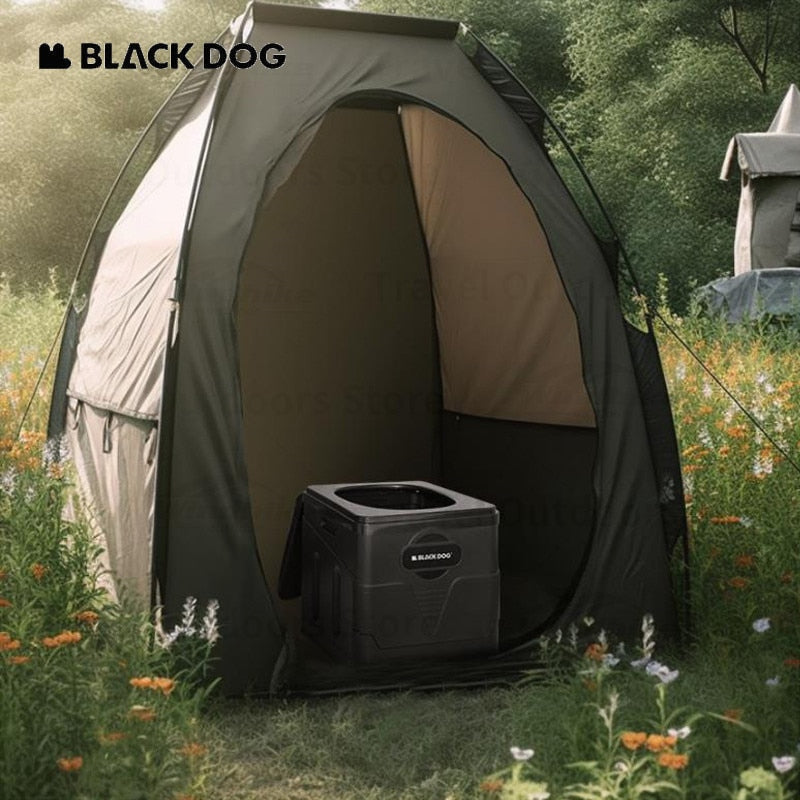 BLACKDOG by Naturehike Outdoor Portable Folding Toilet Seat Multi-Functional Camping Waste Storage Container PP 100kg Max with Coagulant Garbage Bag