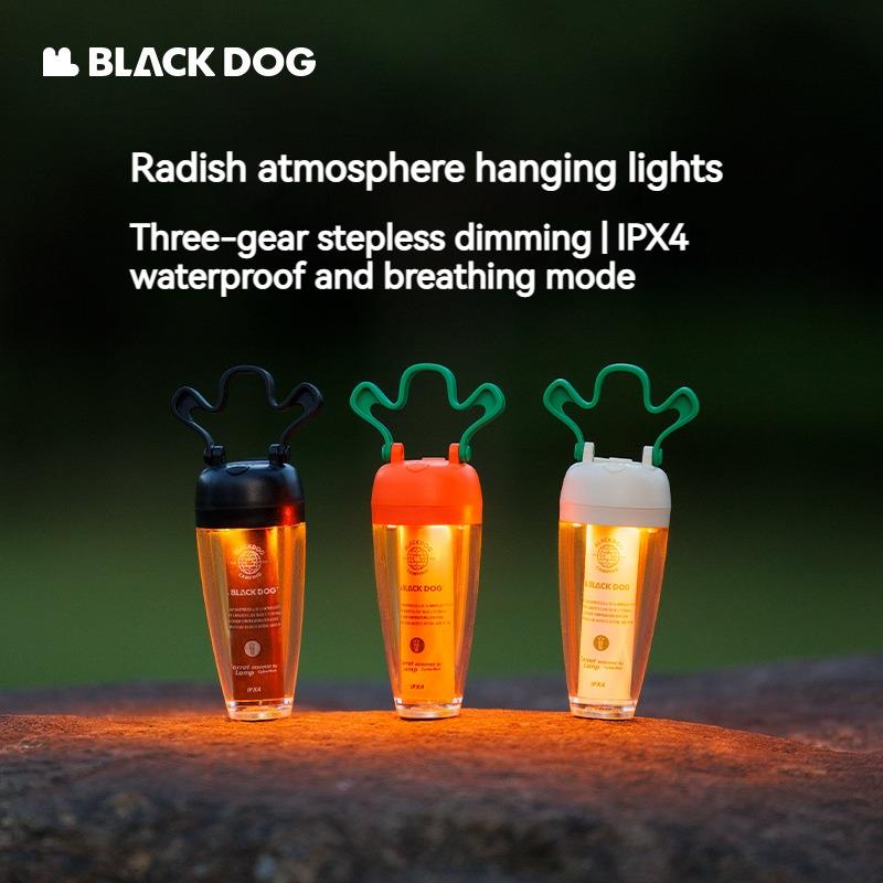 BLACKDOG Portable Rechargeable Radish Atmosphere Hanging Lights for Camping Hiking Travel Magnetic Mini LED Lamp Long Life Lighting Ambient Tent