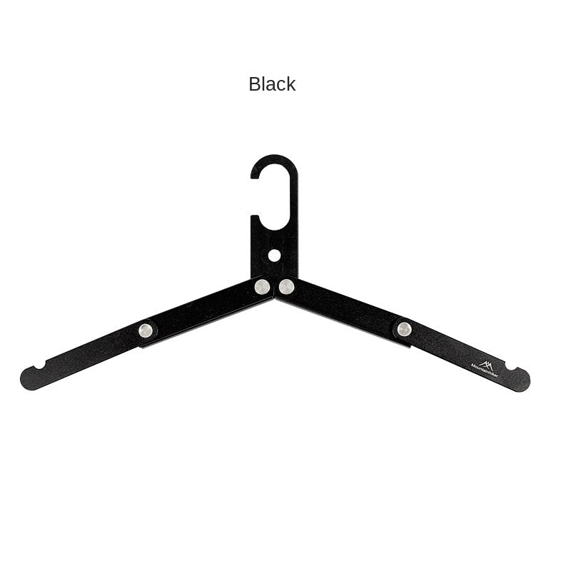 Mountainhiker Foldable Clothes Hanger Portable Ultralight Compact Folding Aluminum Alloy Indoor Outdoor Household Hanger Easy to Store Travel