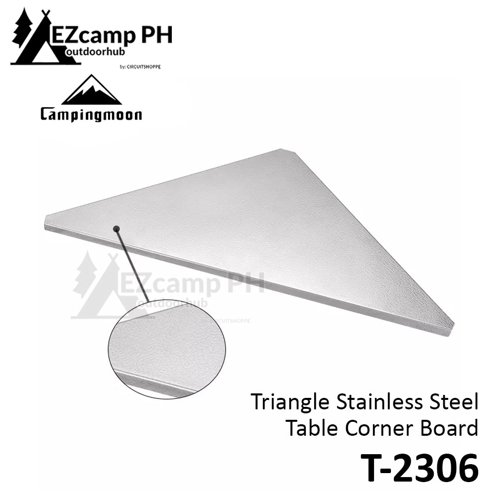 CAMPINGMOON Multi-Purpose Portable Folding Table Black Iron Stainless Steel Stackable Storage Rack Foldable Metal Table Outdoor Camping Hiking Travel Picnic  Heavy Duty Original Camping Moon