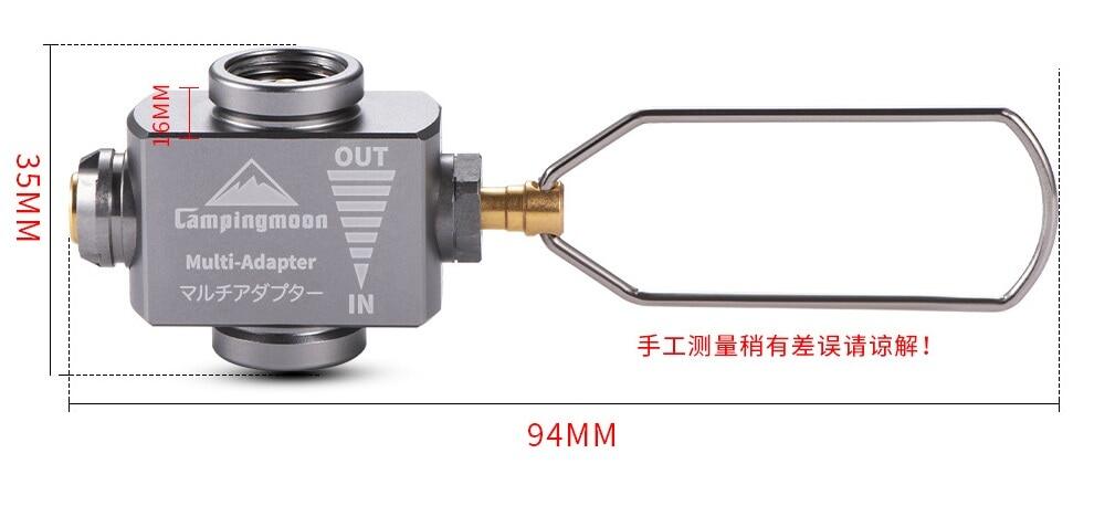 CAMPINGMOON Z15 BKZ15 Butane Gas Tank Refilling Adaptor Connector Stove Accessories Inflatable Adapter Flat Mutual Charging Pressure Inflatable Valve