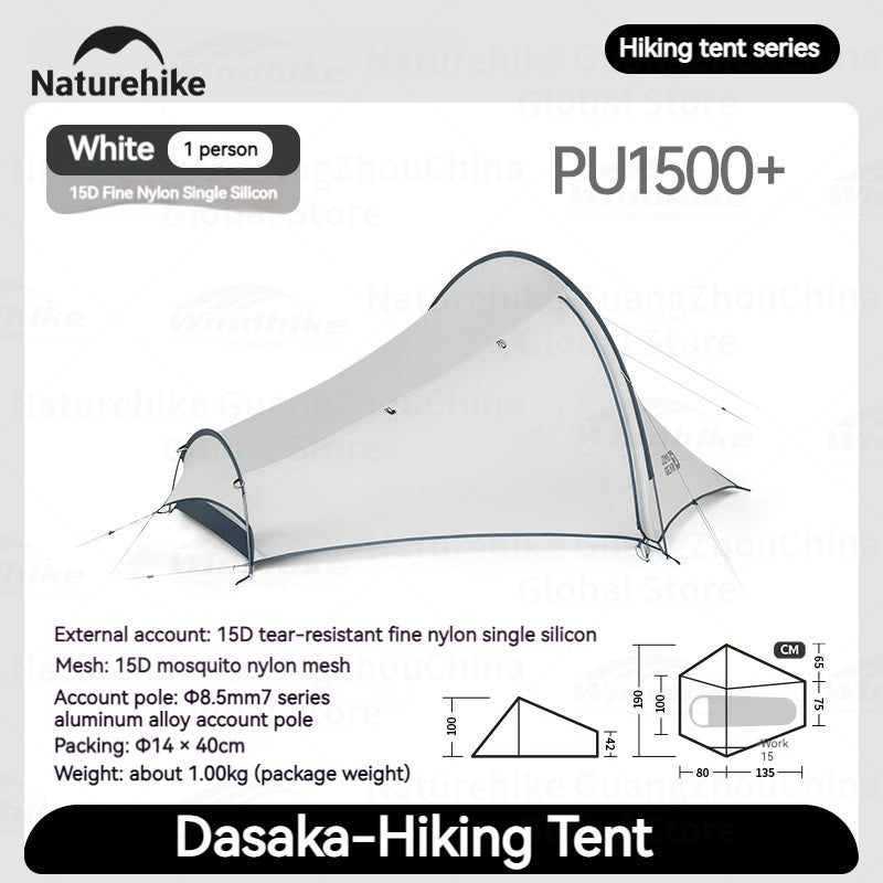 Naturehike JIM'S GEAR Series Trekking Tent Portable Ultralight 4 Seasons Tunnel Tent Camping Outdoor Hiking Picnic Beach Travel Tent 2 Person Nylon Waterproof Heavy Duty Original Nature Hike