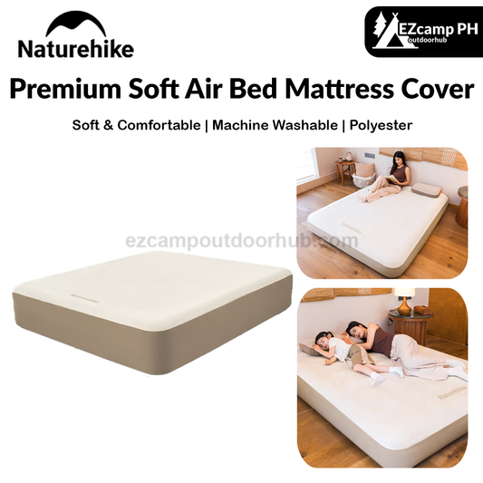 Naturehike Premium Soft Air Bed Mattress Cover Fitted Bed Sheet Inflatable Bed Pad Single Queen King Skin Friendly Machine Washable Outdoor