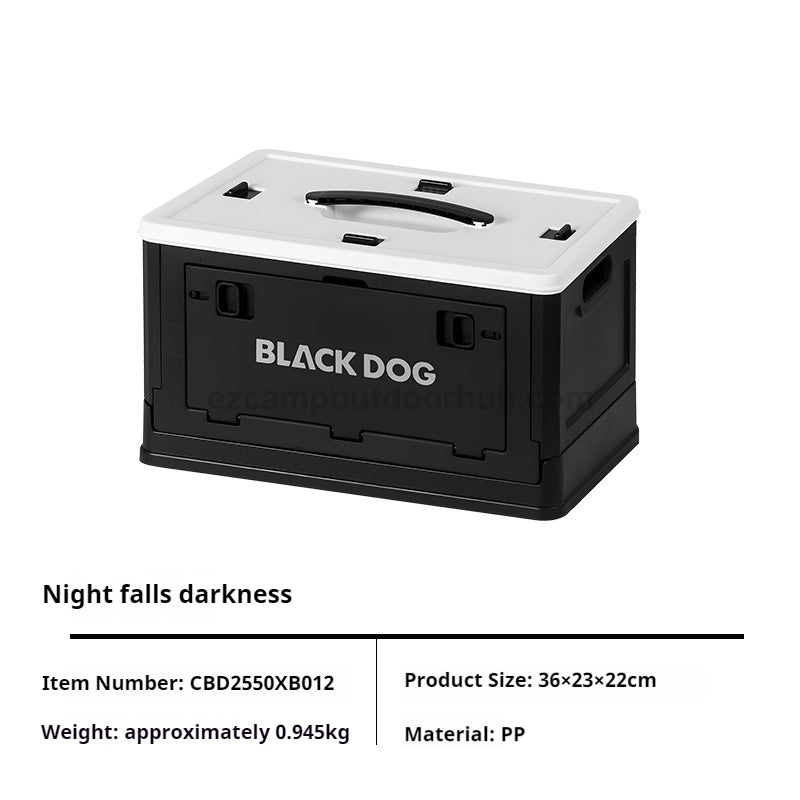 Blackdog ODYSSEY 13L Folding Storage Box Portable Multifunctional Stackable Collapsible Double Door Outdoor Camping Car With Handle PP Food Box
