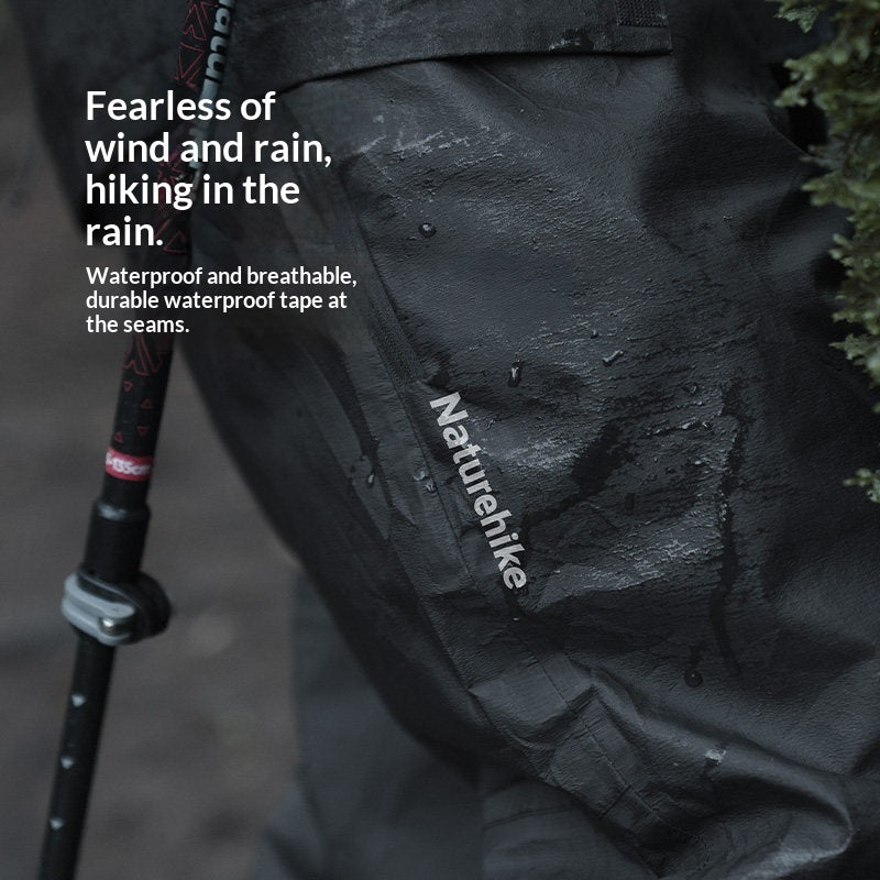 Naturehike Outdoor Rain Pants Portable Lightweight Unisex Adult Breathable Hiking Pants Rainproof And Waterproof Outdoor Camping Travel