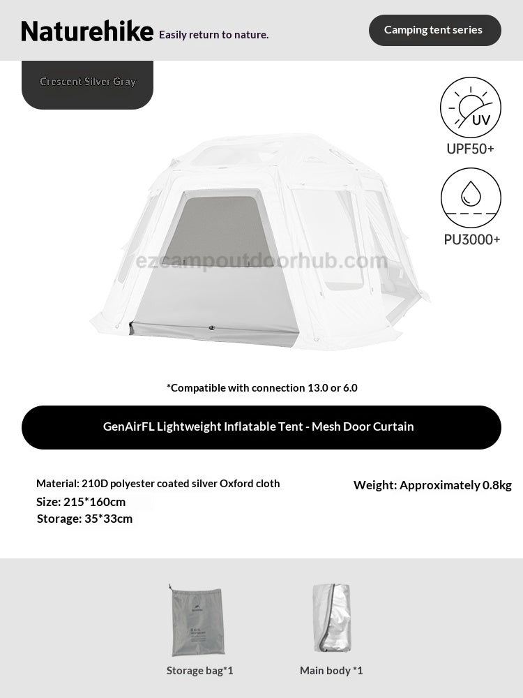Naturehike 2026 AIR FL 13.0 / 6 0 / 3.0 Modular Tent Portable 6-8 Persons Air Inflatable Camping Tent Multiple Setups TPU Panoramic Sunroof Outdoor