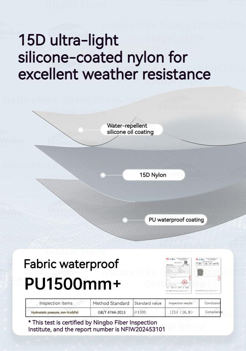 Naturehike Cloud Up UL Tent Portable Ultralight 1-2 Persons Single Double Streamlined Design 15D Nylon Waterproof Camping Backpacking Hiking Tent With Mat