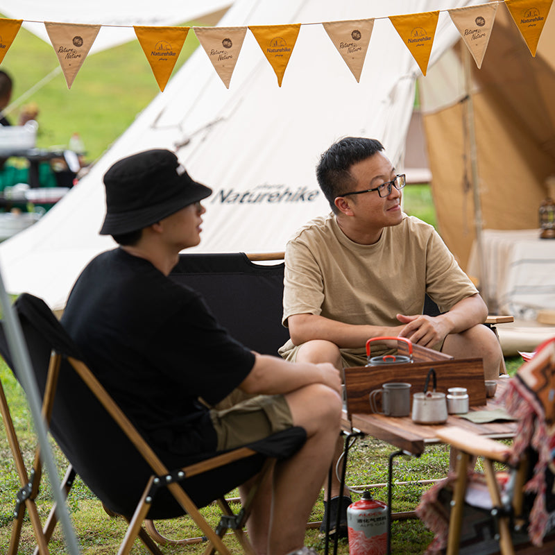 Naturehike Atmosphere Pennant Portable Ultralight 22 Flags 6 Meters Canvas Fabric Hanging Banner Camping Outdoor Festival Flag Decoration Design