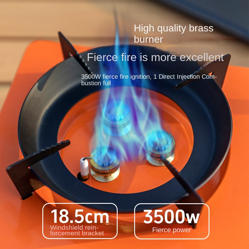 Mountainhiker High Power Butane Cassette Outdoor Multipurpose Camping Gas Stove 3.5Kw Firepower Integrated Windproof Design Magnetic Fuel Canister Valve