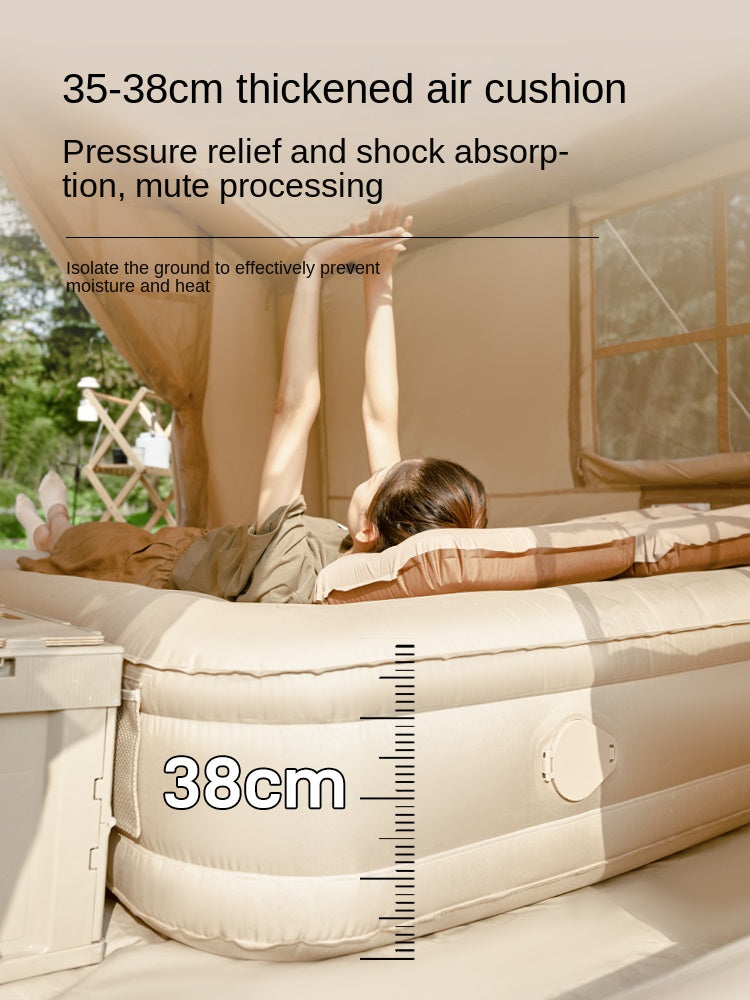 Mobi Garden Automatic Inflatable Mattress Outdoor Integrated Self-Inflating Tent  Sleeping Heightened Air Cushion Bed Pad Built-in Electric Pump