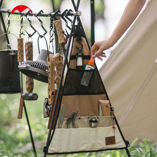 Naturehike Side Triangle Storage Canvas Bag for Triangular Hanging Rack Shelf Small Large Multi Pocket Tableware Utensil Shelves Add-on Accessories