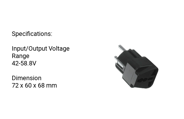 EcoFlow International EU Socket Adaptor Portable Lightweight Multipurpose Adapter Accessories Universal Compatibility Efficient Charging