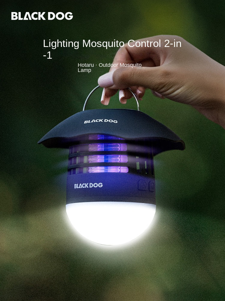 Blackdog FIREFLY Black Insect Lantern Multipurpose Anti Mosquito UV Lamp LED Light USB Charging 2000mAh Up To 30H Working Time For Space Up To 30m² Waterproof