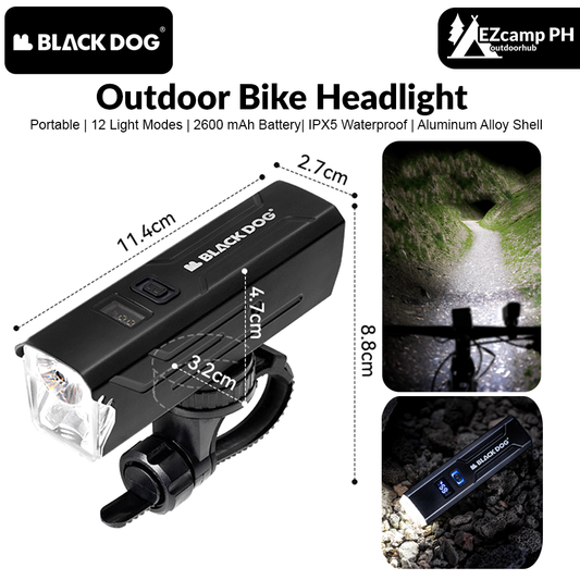 BLACKDOG Outdoor Bike Headlight Strong Night Light Riding Flashlight Induction  Sensor Mountain Light USB Rechargeable Waterproof Riding Lamp