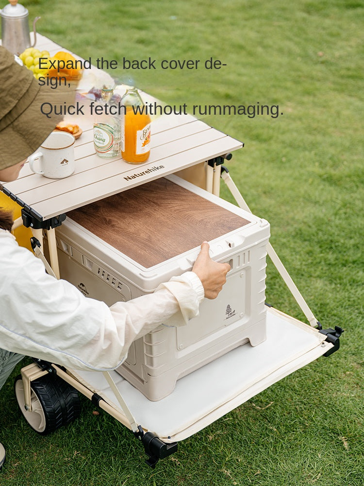 Naturehike RUBIK's CUBE PRO Camping Trolley Portable Foldable Outdoor Cart All Terrain Wheel Folding Wagon Up To 225kg Load 450L Capacity