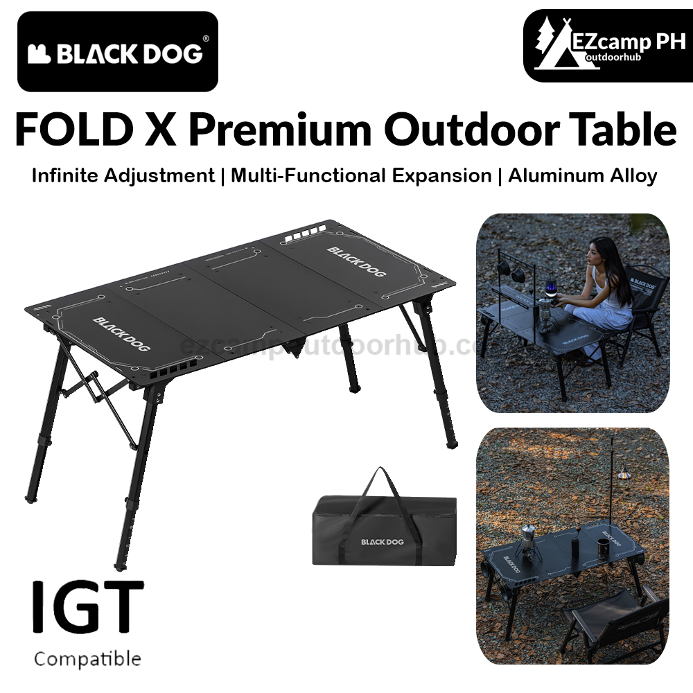 Blackdog FOLD X Premium Outdoor Table Portable IGT Multifunctional Folding Aluminum Alloy Tactical Table Cool Camping Gear Picnic Travel