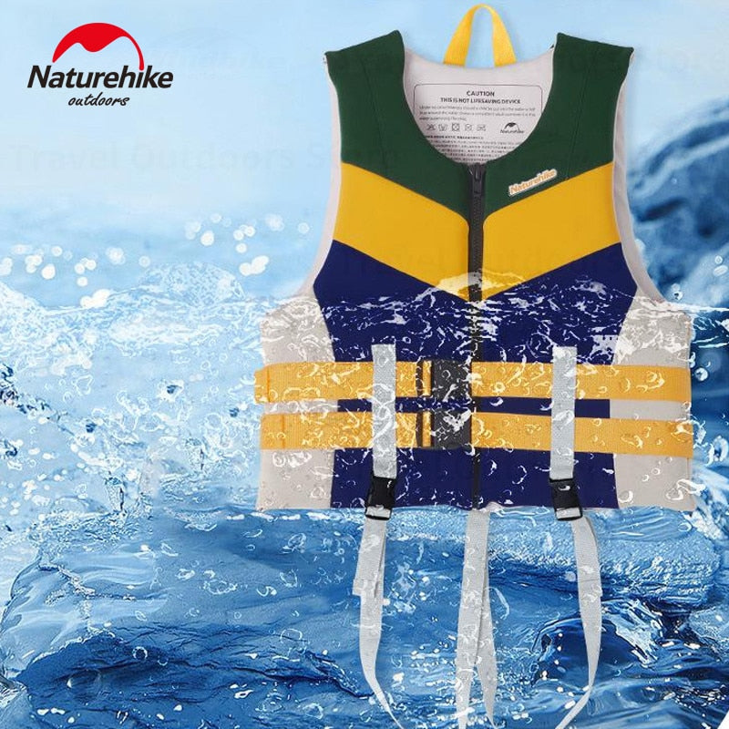 Naturehike KURA Strong Buoyancy Life Jacket Kids Adult Unisex 7.5kg Buoyancy 110kg Max Load Outdoor Water Sports Swimming Kayak Premium Heavy Duty Safety Vest Neoprene Polyester Nature Hike