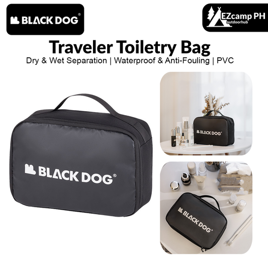 BLACKDOG Traveler Toiletry Bag Portable Storage Pouch Bag 3.1L Camping Multi-Layer Hanging Luggage Wet Dry Separation Cosmetics Make Up Organizer