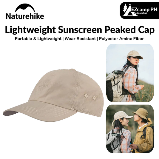 Naturehike Lightweight Sunscreen Peaked Cap Portable Lightweight UPF50+ Waterproof Travel Hiking Fishing UV Sun Protection Breathable Leisure Men and Women Unisex Baseball Bull Hat