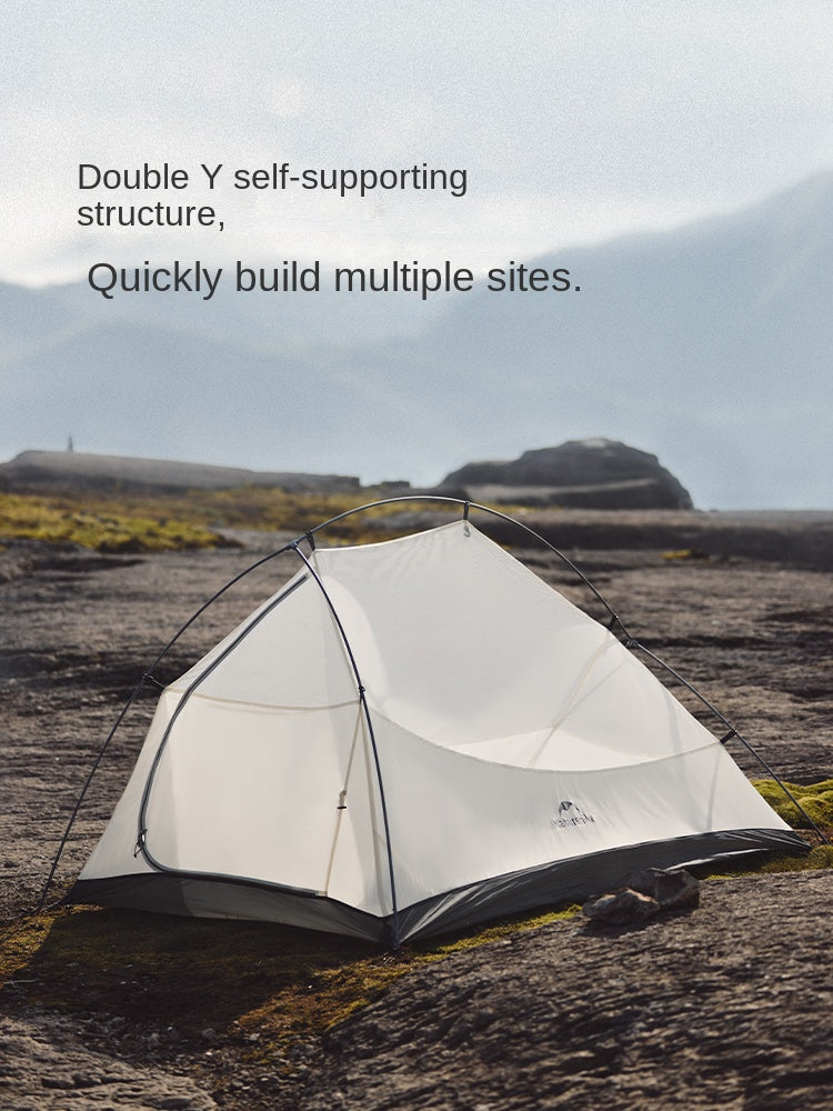 Naturehike CLOUD UP PRO Series Ultralight Camping Tent for 1 and 2 Person Waterproof 20D Nylon and 8 Series Aluminum Alloy Pole 4 Season Tent