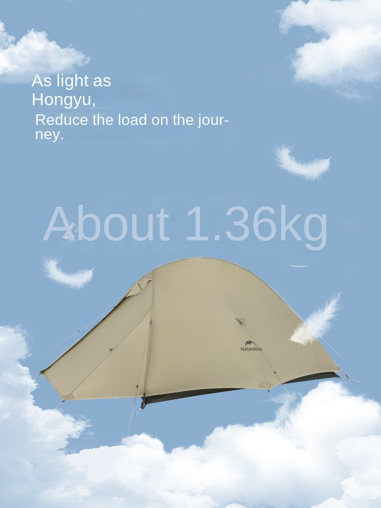 Naturehike CLOUD UP PRO Series Ultralight Camping Tent for 1 and 2 Person Waterproof 20D Nylon and 8 Series Aluminum Alloy Pole 4 Season Tent