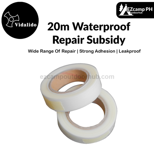 Vidalido 20m Waterproof Repair Subsidy Patch Portable Multipurpose Tent Seam Tape Sealant Outdoor Camping Emergency Tool