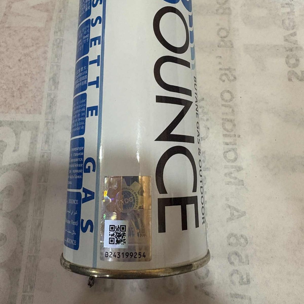 Brand New BOUNCE Butane Gas LG-250 Magnetic With ICC Certified ICC Safety Seal Cassette Stove Fuel Nozzle Type CRV No Explosion Cartridge Canister