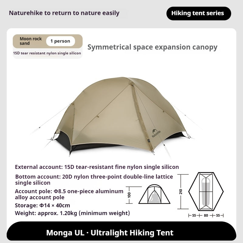 Naturehike MONGAR Series - UL, PRO & BASE Tents Collections Portable Ultralight 1-3 Persons Rainproof Expandable Canopy Double Layer Hiking Tent