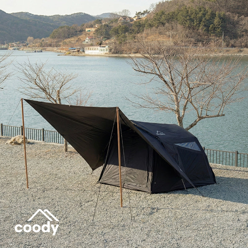 Coody YUSTONA Air Inflatable Tent Portable 2-4 Persons Quick Automatic Opening 4 Season Modern Tech Cotton Inflatable Tent Waterproof Outdoor Camping