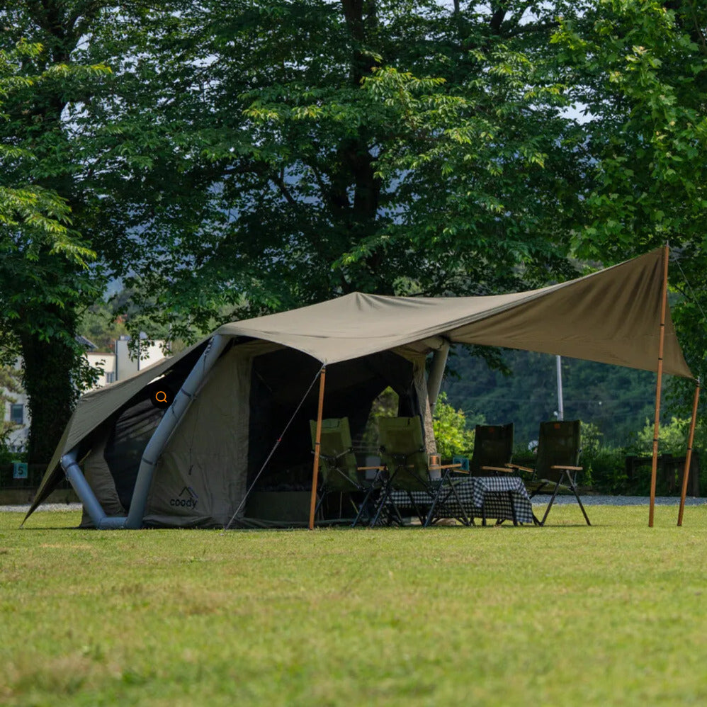 Coody HAVENA Air Inflatable Tent Portable Lightweight 2-4 Persons Spacious Easy Setup Breathable Windows Black Coated Sunscreen Waterproof