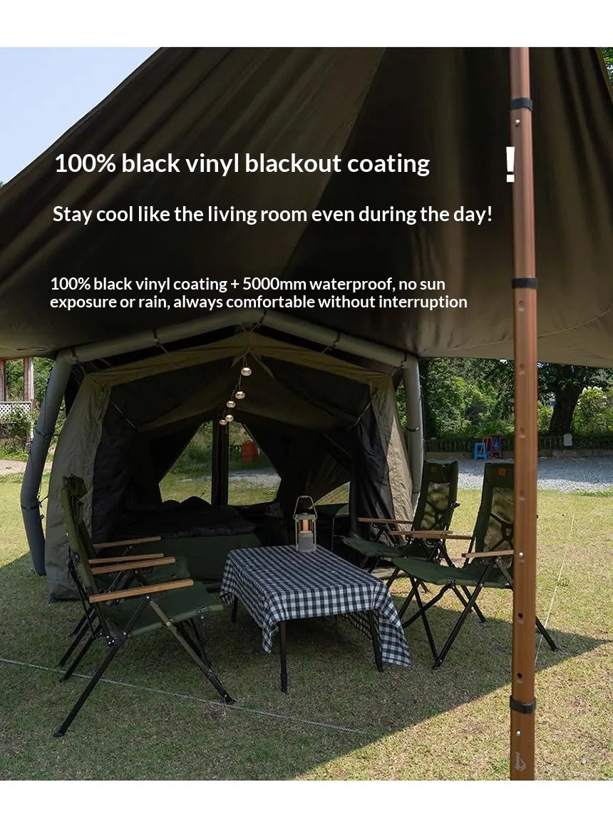 Coody HAVENA Air Inflatable Tent Portable Lightweight 2-4 Persons Spacious Easy Setup Breathable Windows Black Coated Sunscreen Waterproof