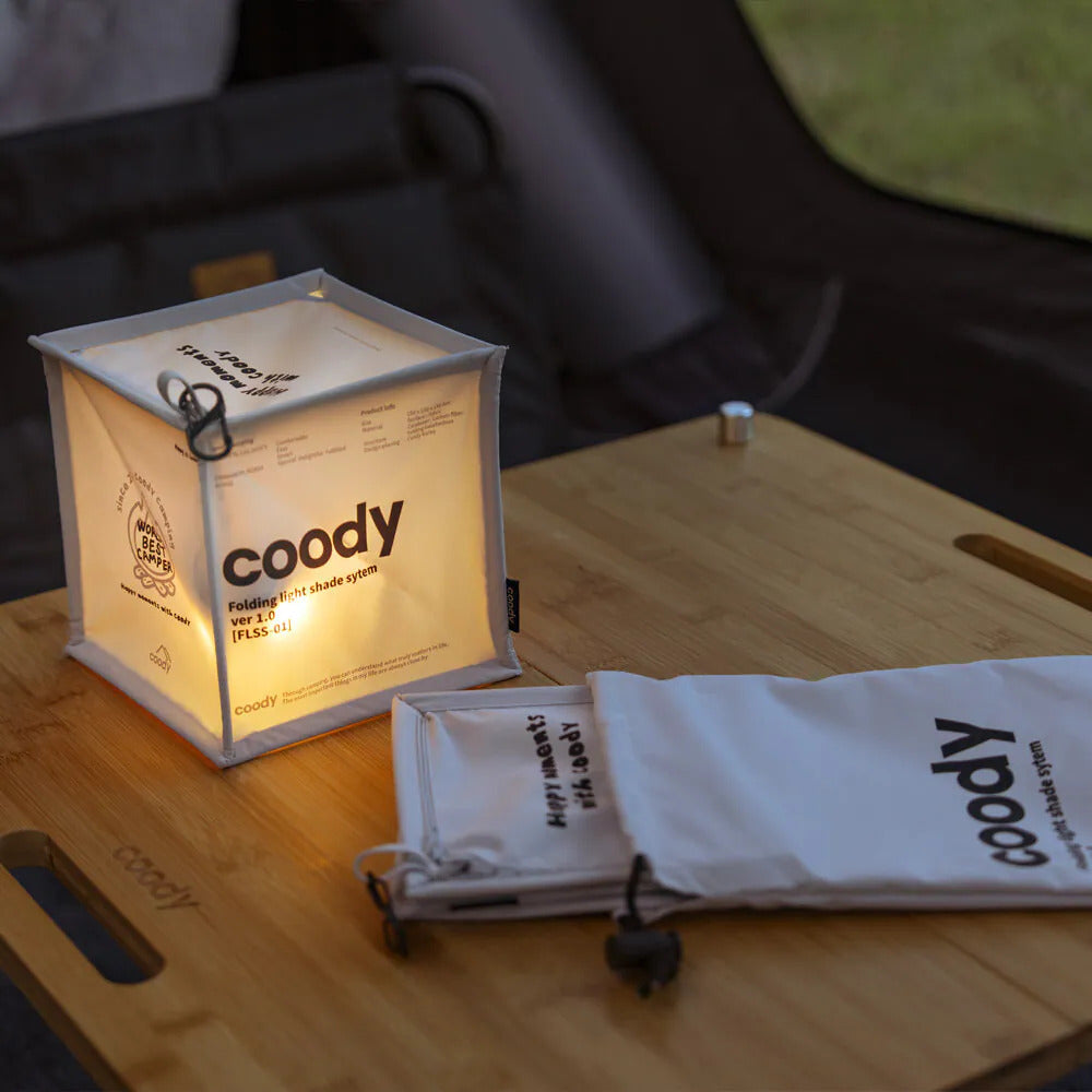 Coody SOFT SHADE Square Lamp Shade Portable Ultralight Soft Warmly Atmosphere Light Hanging Lantern Cover Light Diffuser Outdoor Camping