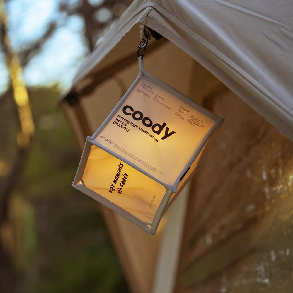 Coody SOFT SHADE Square Lamp Shade Portable Ultralight Soft Warmly Atmosphere Light Hanging Lantern Cover Light Diffuser Outdoor Camping