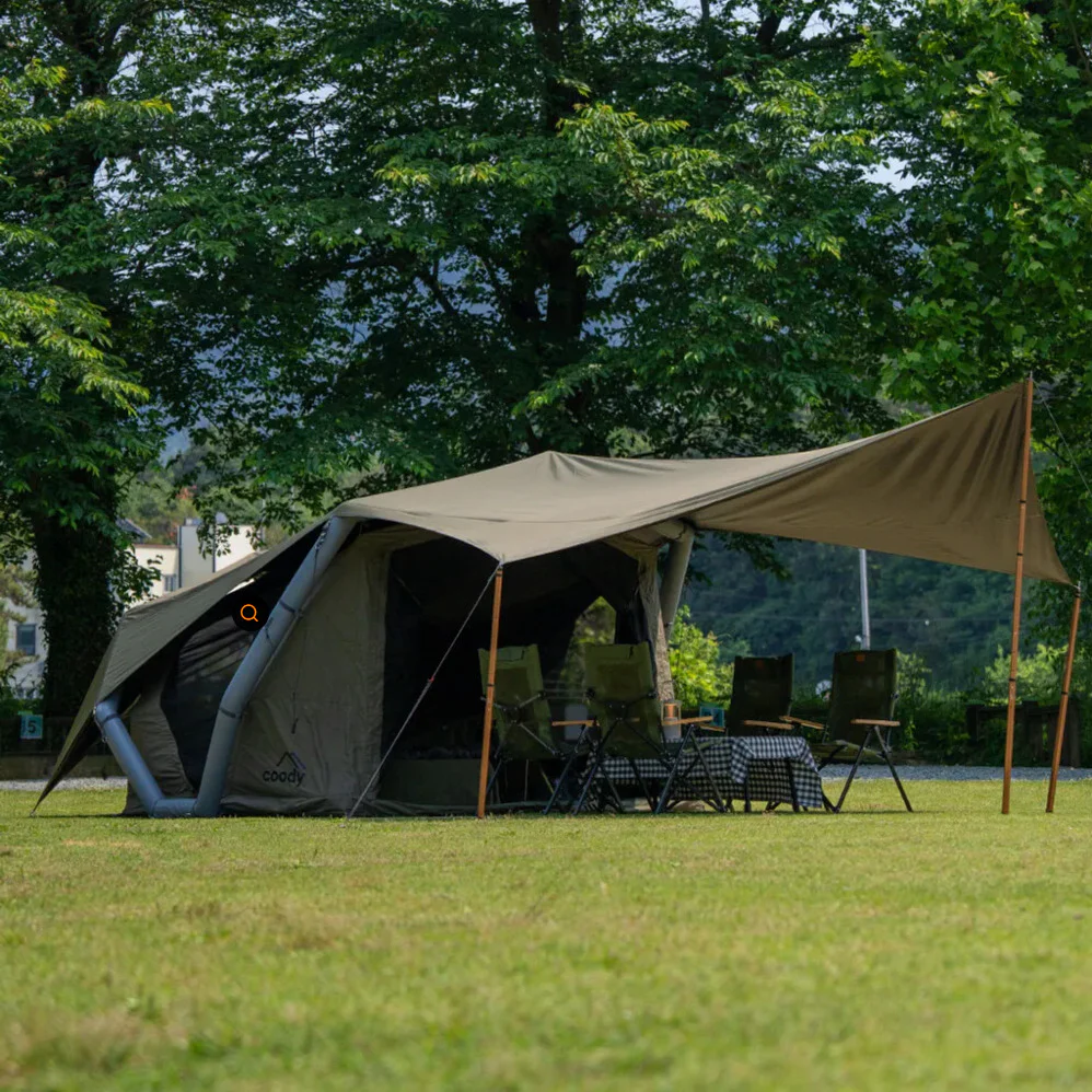 Coody HAVENA Air Inflatable Tent Portable Lightweight 2-4 Persons Spacious Easy Setup Breathable Windows Black Coated Sunscreen Waterproof