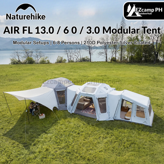 Naturehike 2026 AIR FL 13.0 / 6 0 / 3.0 Modular Tent Portable 6-8 Persons Air Inflatable Camping Tent Multiple Setups TPU Panoramic Sunroof Outdoor